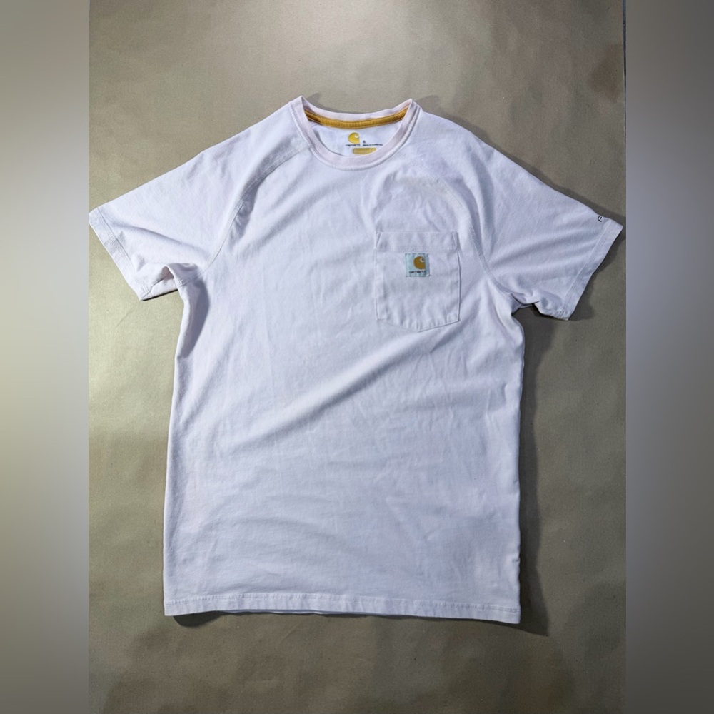 Carhartt Women’s Force Pocket Tee – Pink Short Sleeve Shirt (Size S)